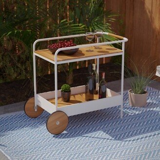 SEI Furniture Granstead Outdoor Bar Cart w/ Storage