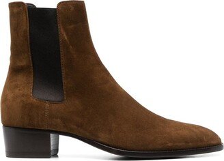 Wyatt suede chelsea boots-AD