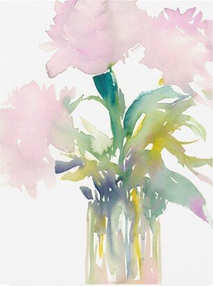 Samuel Dixon Pink Flowers in Vase Canvas Art - 19.5