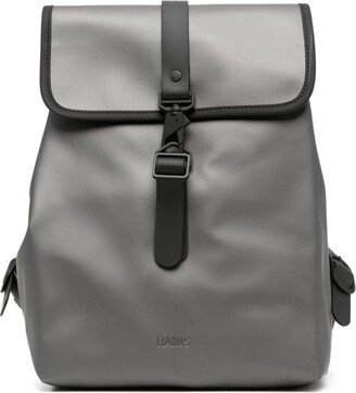 Bucket logo-debossed backpack