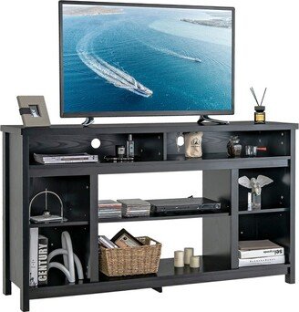 Tangkula 58 TV Stand Entertainment Console Center w/ Adjustable Open Shelves up to 65