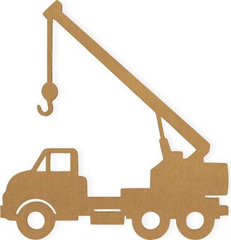 Construction Decor, Crane Cutout, Boys Wall Hanging, Art, Door Hanger, Decal, Quality Cardboard, Ready To Paint