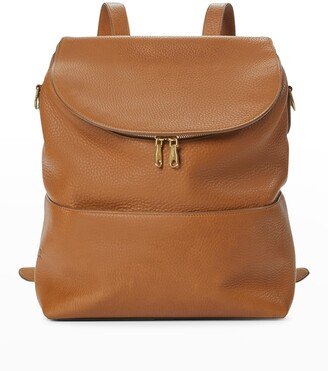 The Convertible Flap Leather Backpack