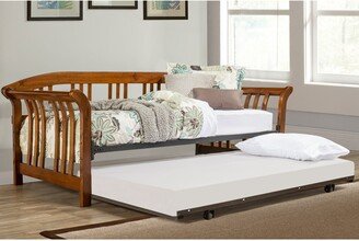 Dorchester Walnut Brown Solid Wood Daybed w/ Suspension Deck