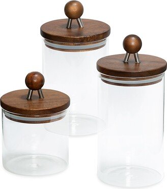 Acacia Canisters 3-Piece Set