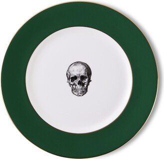 Melody Rose London Forest Green Skull Dinner Plate