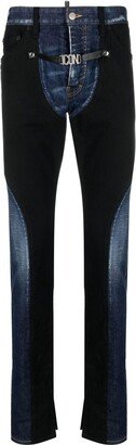 Icon panelled skinny jeans