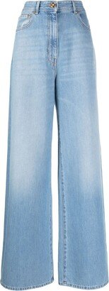 High-Rise Wide-Leg Jeans-BP