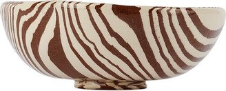 Henry Holland Studio Brown & White Stripe Small Bowl