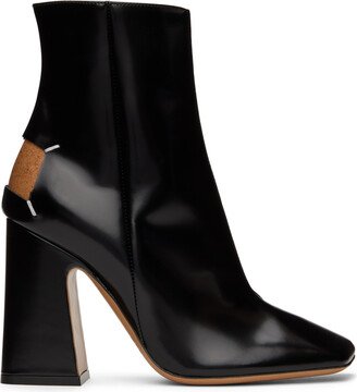 Black Décortiqué Ankle Boots