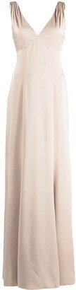 Forli V-neck bridesmaid gown