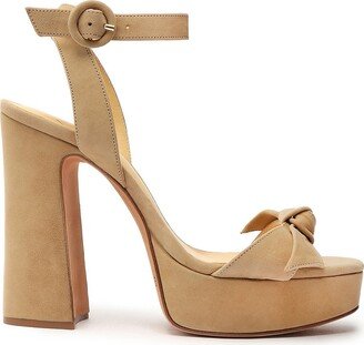 Clarita Curve Suede Platform Sandals-AE