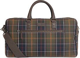 Tartan Leather Holdall