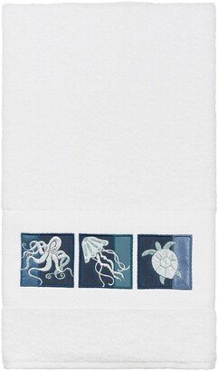 Ava Embellished Bath Towel - White