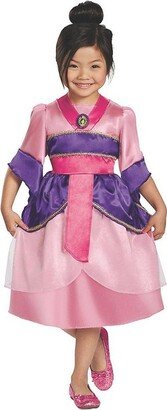 Girls' Mulan Sparkle Classic Costume - Size 4-6x - Multicolored