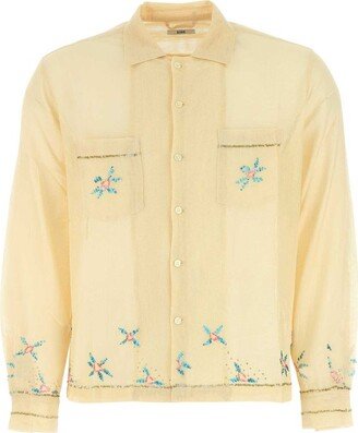 Floral Detailed Buttoned Shirt