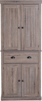 Farmhouse 6ft Kitchen / Bathroom Storage Pantry Drawer Cabinet Wood Grain - 30 W x 16 D x 72.5 H