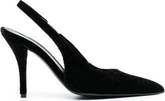 Stefi velvet slingback pumps