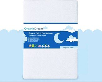 Organic Dream Dual Sided Pack and Play 2-Stage Mattress