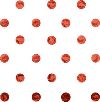 Jillson & Roberts Tissue Sheets Red Foil Dot on White Pkg/4