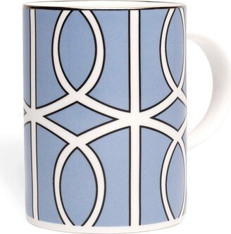 O.w. London Loop Cornflower Blue & White Mug