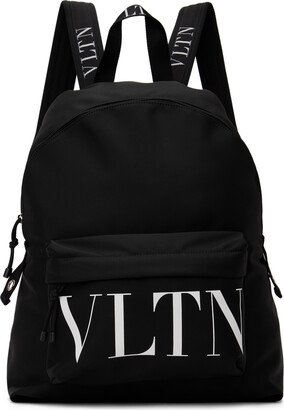 Black 'VLTN' Backpack