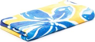 Floral-Print Beach Towel