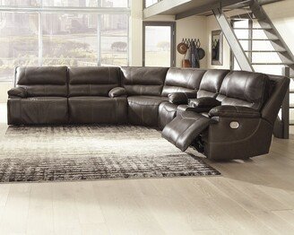 Ricmen 3-Piece Power Reclining Sectional - 124 W x 121 D x 40 H