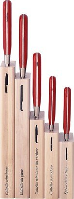 Coltellerie Berti For Match Insieme 5-Piece Knife Set-AB