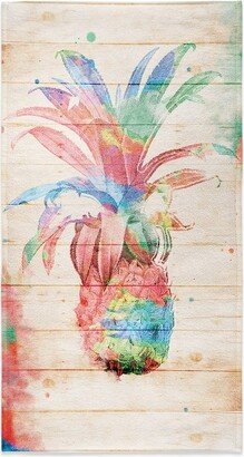 Colorful Pineapple Beach Towel - Multicolored