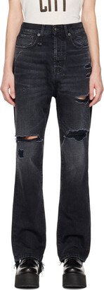 Black Izzy Drop Jeans