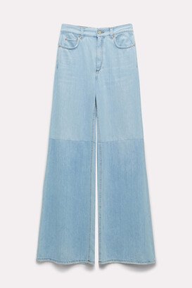 Lightweight wide flared jeans