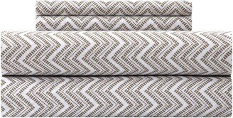 Aleyna Geo Chevron Stripe Sheet Set - Twin