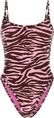 Tiger-Printed One-Piece Swimsuit