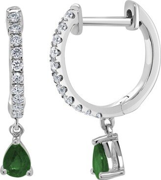 Sabrina Designs 14K 0.48 Ct. Tw. Diamond & Emerald Earrings