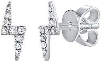 Sabrina Designs 14K 0.11 Ct. Tw. Diamond Lightning Bolt Studs