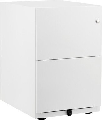 The 2-Drawer Premium Locking Filing Cabinet White