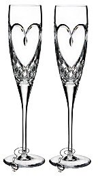 Love True Love Champagne Flutes, Set of 2