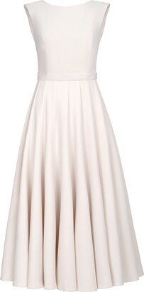 Undress Ariose White Flared Open Back Midi Wedding Dress