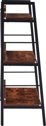 IGEMAN 50''H 3+4 Layer Display Bookshelf Storage Unit Ladder Rack