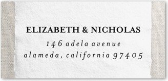 Address Labels: Patterned Paper Address Label, Beige, Address Label, Matte