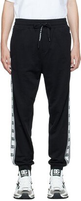 Black Cotton Lounge Pants-AD