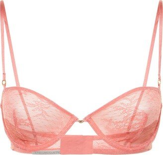 Lace balconette bra