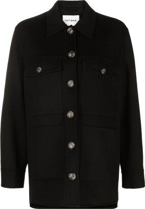 IVY OAK Juno button-up wool coat