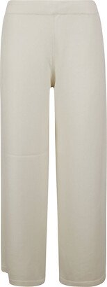 Elastic Waist Plain Trousers