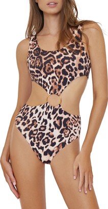 O-Ring Cutout One-Piece Swimsuit-AB