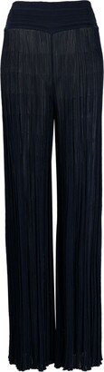 High-Waisted Knitted Trousers