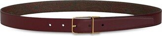 Reversible Buckled Leather Belt