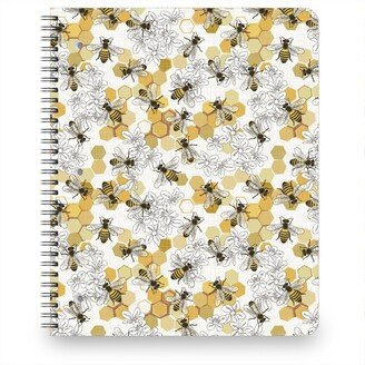 Notebooks: Save The Honey Bees - Yellow Notebook, 8.5X11, Yellow