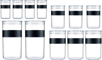 Set Of 12 Presso Bpa Free Storage Jars